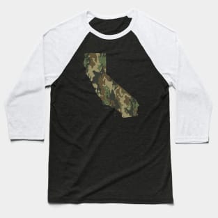 California Army Camo Baseball T-Shirt